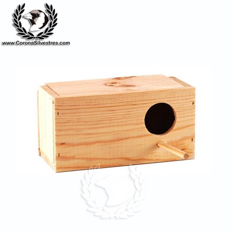 Nido de madera para agapornis Horizontal Nido de madera para agapornis Horizontal