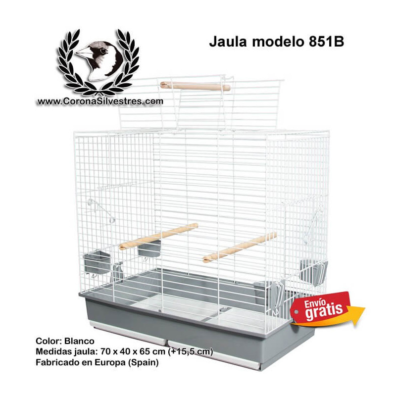 Jaula para cotorras y ninfas modelo 851B Jaula para cotorras y ninfas modelo 851B