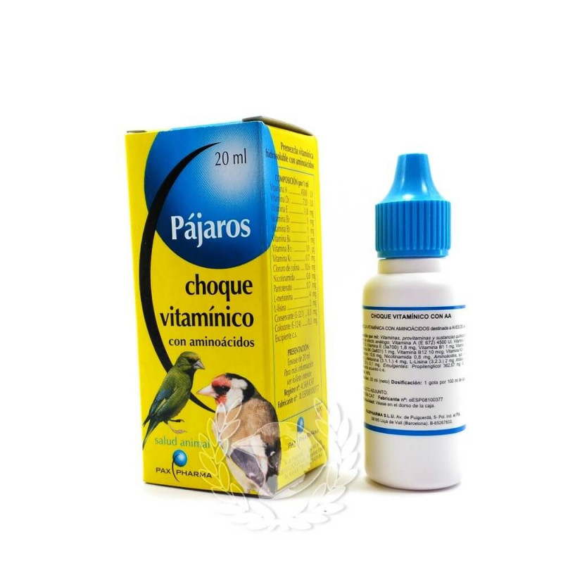 Choque Vitaminico con aminoacidos 20 ml