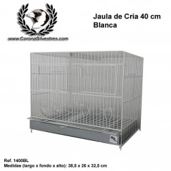 Jaula de cría 40 cm Blanca 