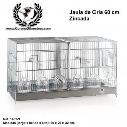 Jaula de cría 60 cm Zincada