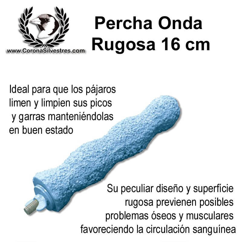Percha Onda Rugosa 16 cm