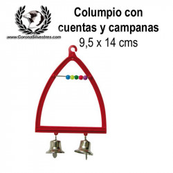 Columpio con cuentas y campanas