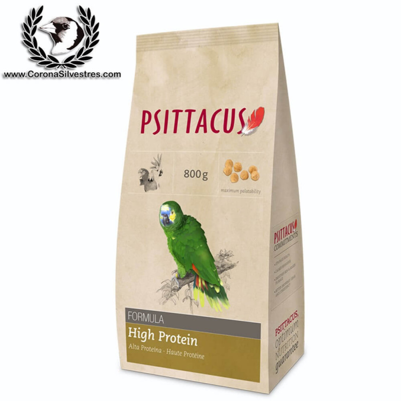 Pienso Mantenimiento Alta Proteína PSTTACUS 800g