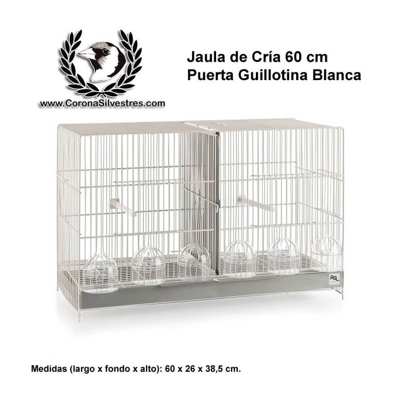 Jaula de cría 60 cm Blanca Jaula de cría 60 cm Blanca