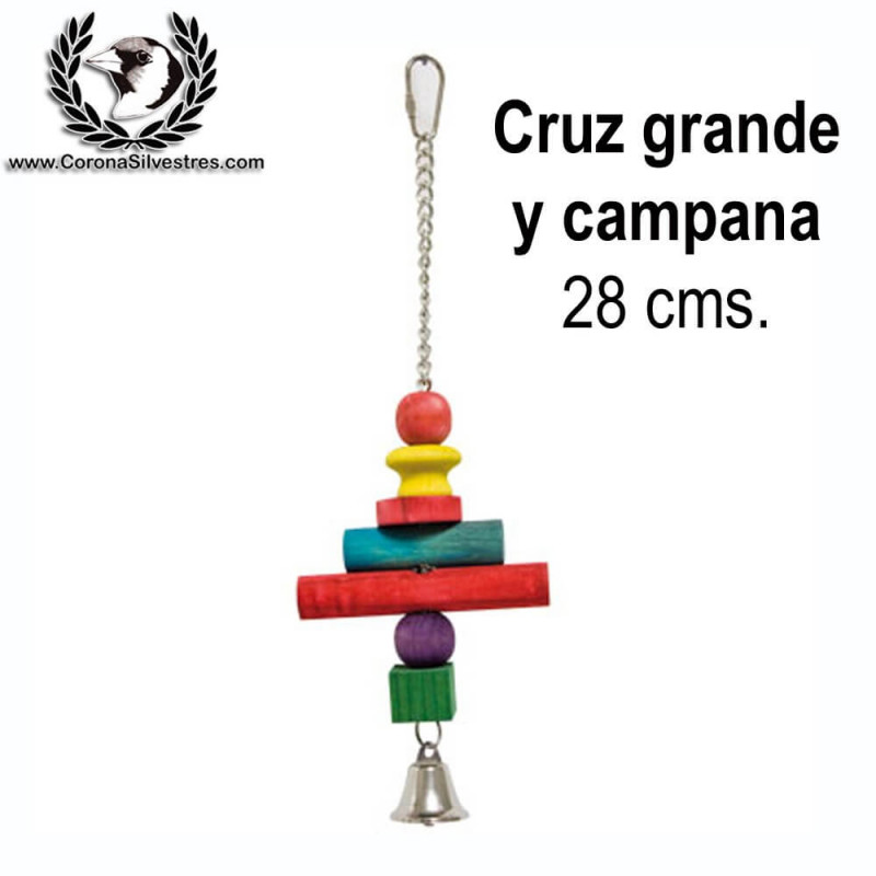 Juguete Cruz Grande y Campana 28 cm