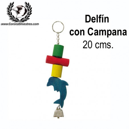 Juguete Delfín con Campana 20 cms