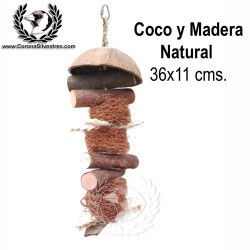 Juguete Coco y Madera Natural 35 x 11 cm